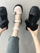 Női alkalmi cipő eko bőrből, fém csattal