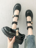 Ženske casual cipele od eko kože sa grubim đonom