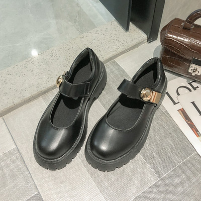 Ženske casual cipele od eko kože sa grubim đonom