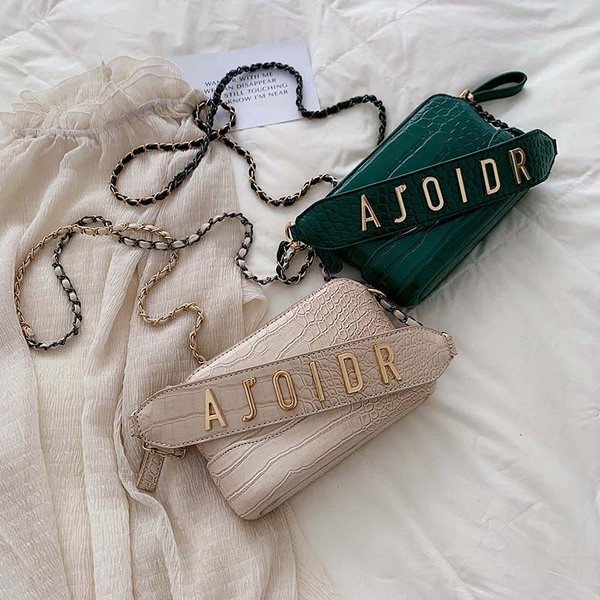 Jelenlegi női táska sima modell fém fogantyúval