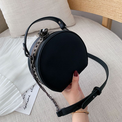 Modern női kerek táska rövid fogantyúval