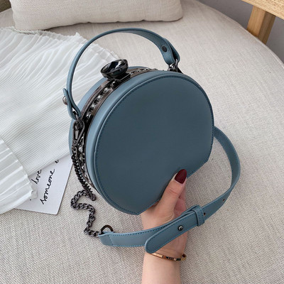 Modern női kerek táska rövid fogantyúval