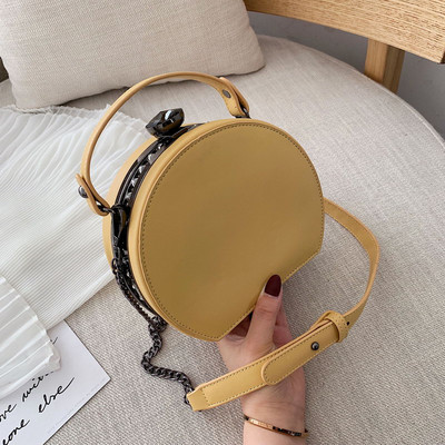 Modern női kerek táska rövid fogantyúval