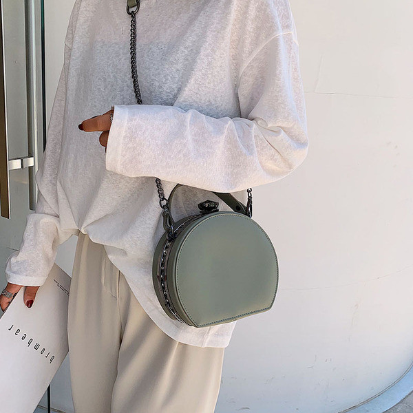 Modern női kerek táska rövid fogantyúval