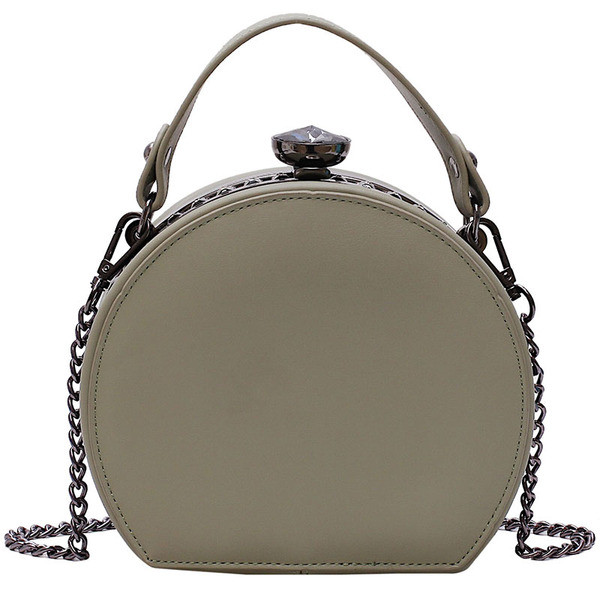 Modern női kerek táska rövid fogantyúval