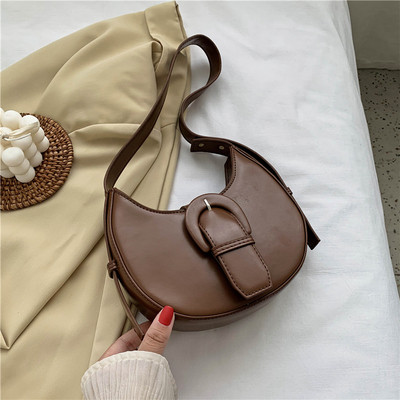 Modern női kerek táska sima modell