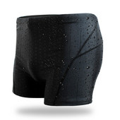 Vyriški maudymosi kostiumėlio tipo bokseriai juodos spalvos - elastingas modelis