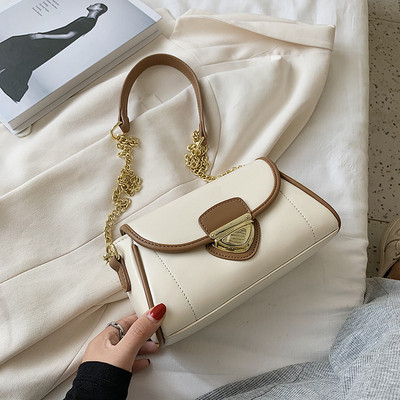 Modern női táska eko bőrből, csattal