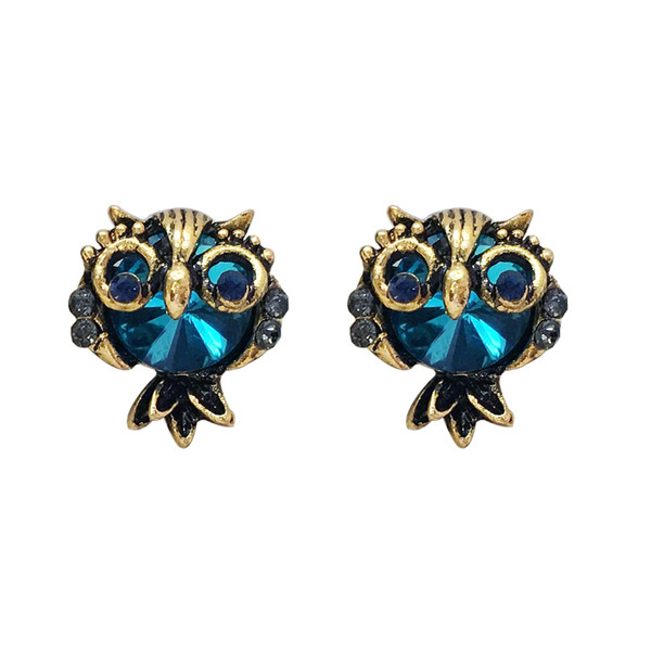 Női mindennapi fülbevaló bagoly formájú