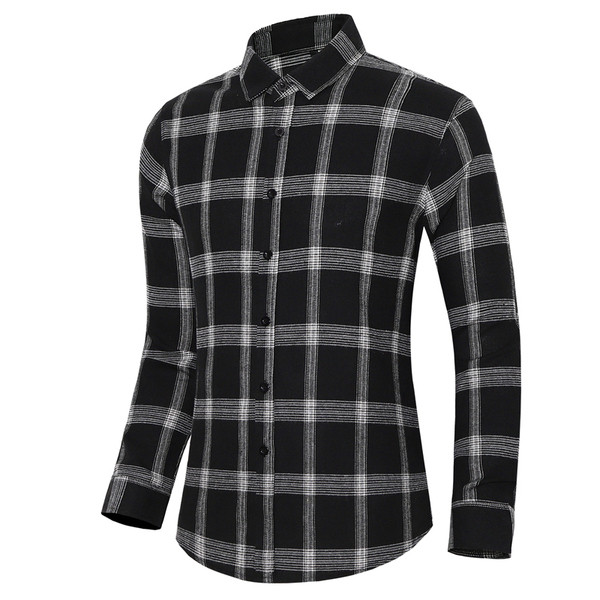 Languoti vyriški marškiniai ilgomis rankovėmis ir sagomis
