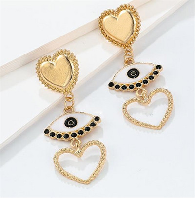 Függő szív alakú fülbevaló