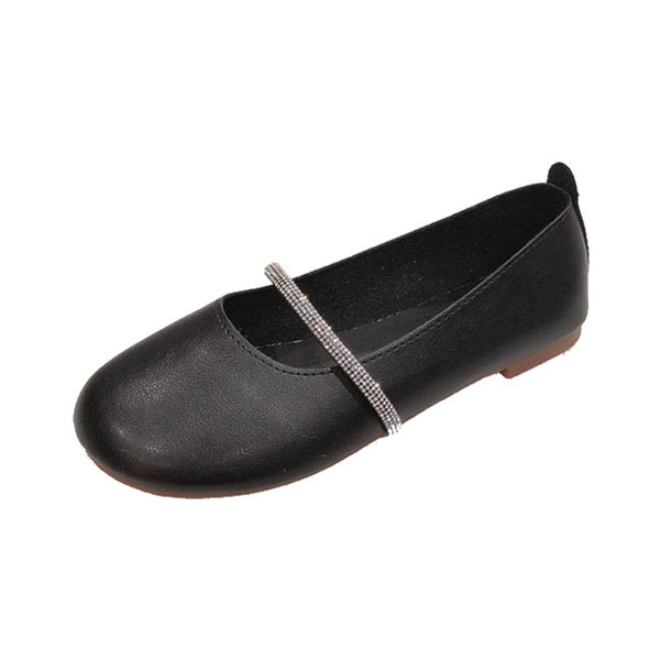 Női bőr alkalmi cipő lapos talppal