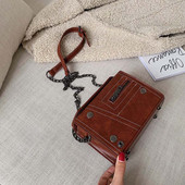 Eko bőrből készült alkalmi női táska cipzárral