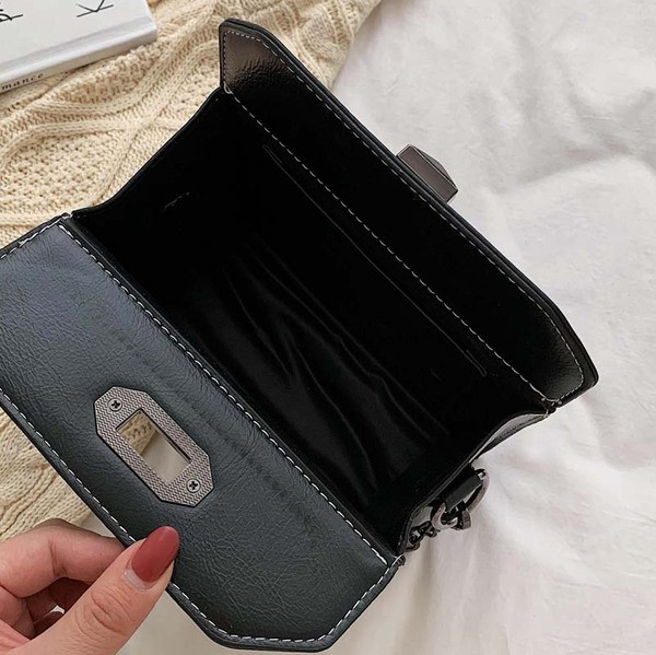 Eko bőrből készült alkalmi női táska cipzárral