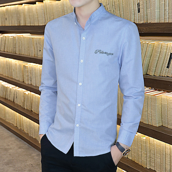 Tikandite ja pikkade varrukatega meeste särk