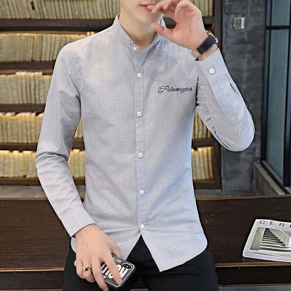 Tikandite ja pikkade varrukatega meeste särk