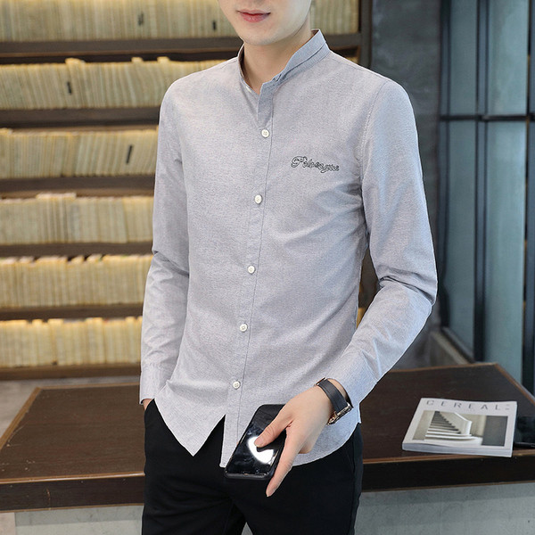 Tikandite ja pikkade varrukatega meeste särk