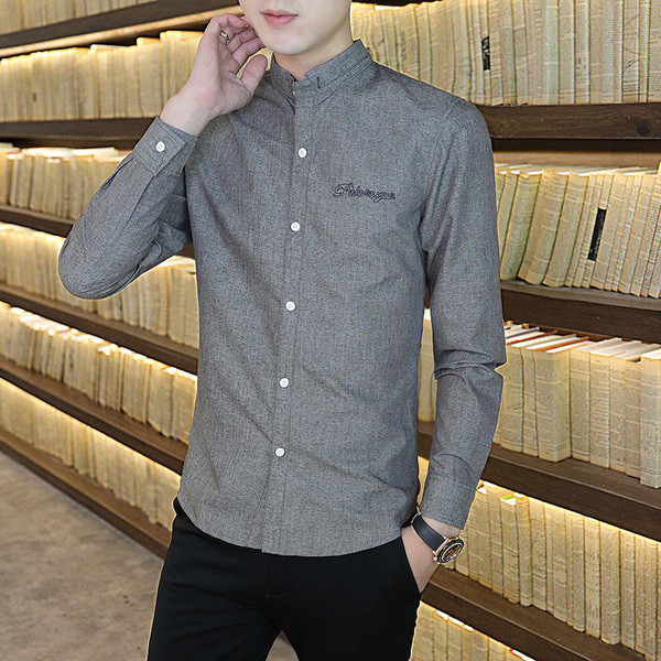 Tikandite ja pikkade varrukatega meeste särk