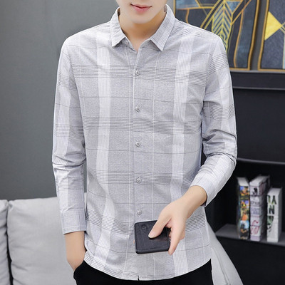 Új modell férfi ing klasszikus gallérral