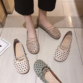 Női bőr alkalmi cipő lapos talppal