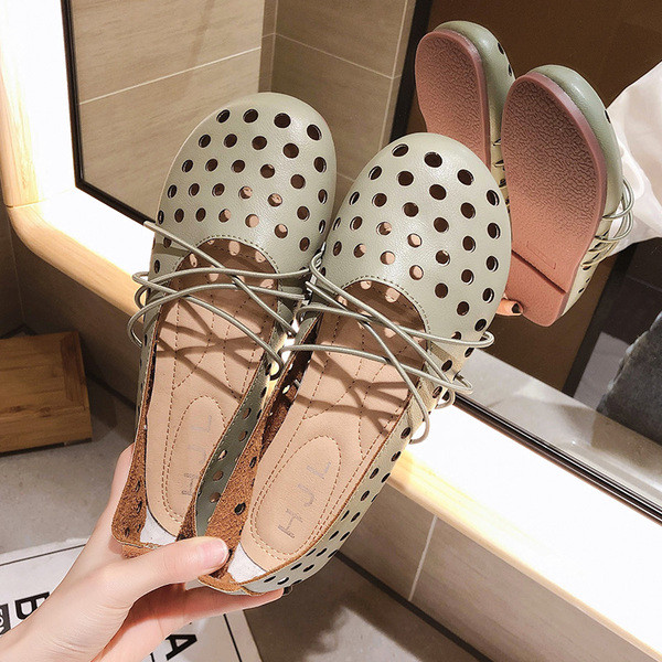 Női bőr alkalmi cipő lapos talppal