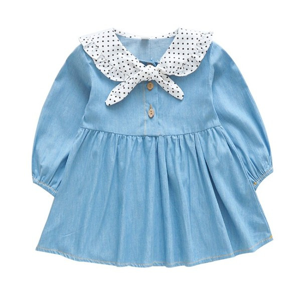 Gyermek farmerruha hosszú ujjú lányoknak