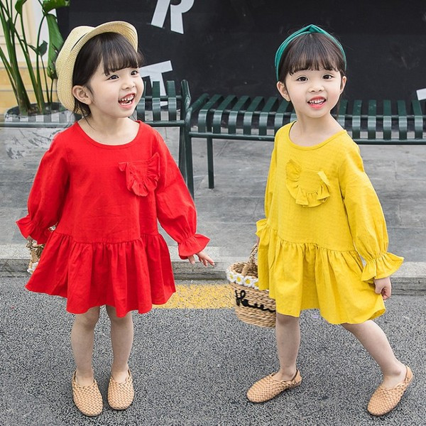 Testreszabott gyerekruha lányoknak hosszú ujjal és zsebbel