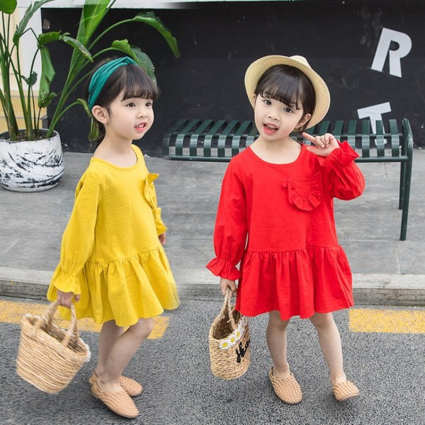 Testreszabott gyerekruha lányoknak hosszú ujjal és zsebbel