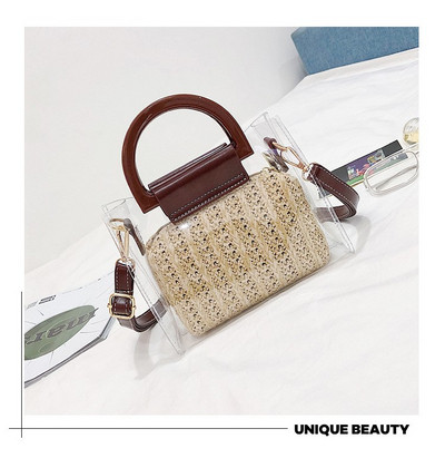 Női aktuális mini táska hosszú és rövid fülekkel