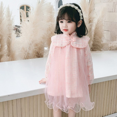 Stílusos gyerekruha lányoknak hosszú ujjal és tüllből