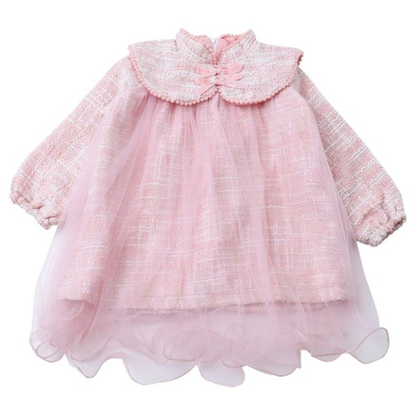 Stílusos gyerekruha lányoknak hosszú ujjal és tüllből