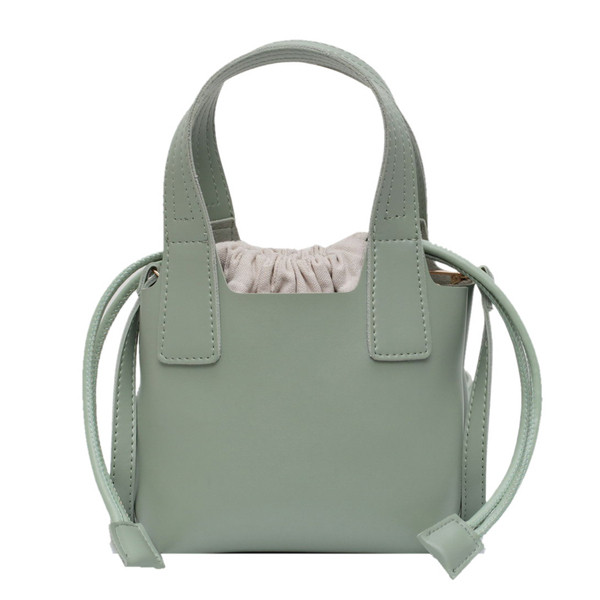 Eko bőrből készült sima modell női kézitáska