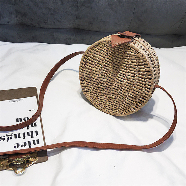 Alkalmi női kerek kötött válltáska