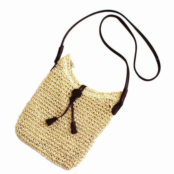 Moteriškas laisvalaikio rankinės platus modelis su kaklaraiščiais