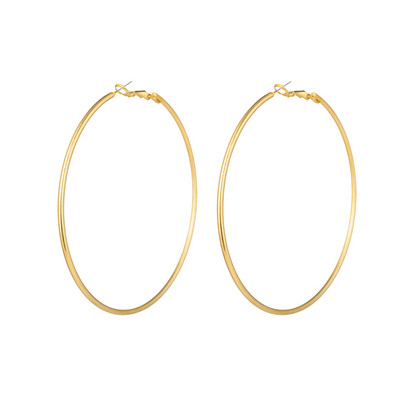 Egyszerű női kerek fülbevaló