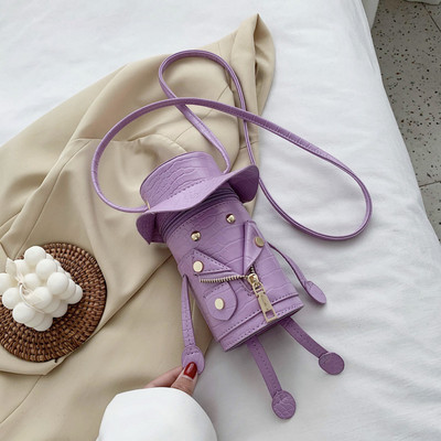 Modern női táska eko bőrből, fém elemekkel