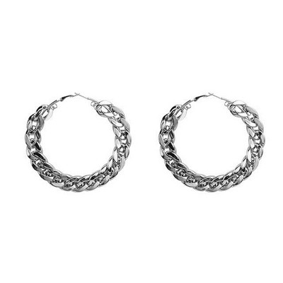 Nagy női fülbevaló kerek formában