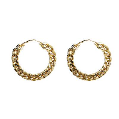 Nagy női fülbevaló kerek formában