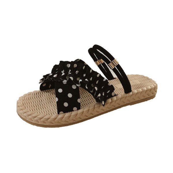 Női alkalmi papucs kereszt pántokkal