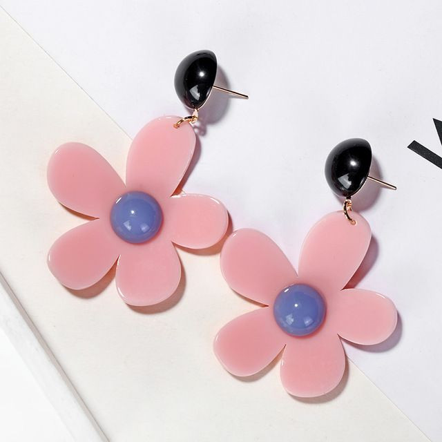 Alkalmi női fülbevaló virág formájú
