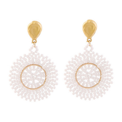 Alkalmi női fülbevaló kerek formában