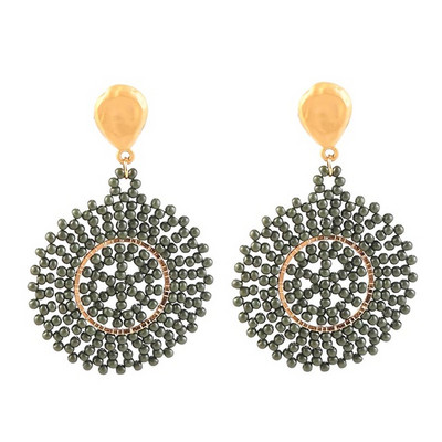 Alkalmi női fülbevaló kerek formában