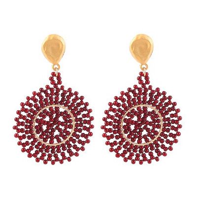 Alkalmi női fülbevaló kerek formában