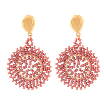 Alkalmi női fülbevaló kerek formában