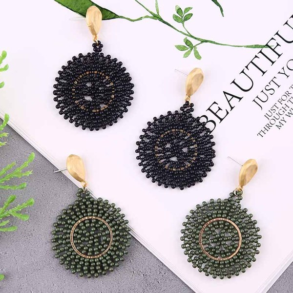 Alkalmi női fülbevaló kerek formában