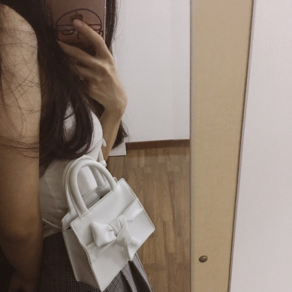 Modern női mini táska sima modell