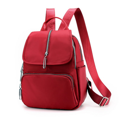 Casual tekstiilist seljakott hõbedaste tõmblukkudega