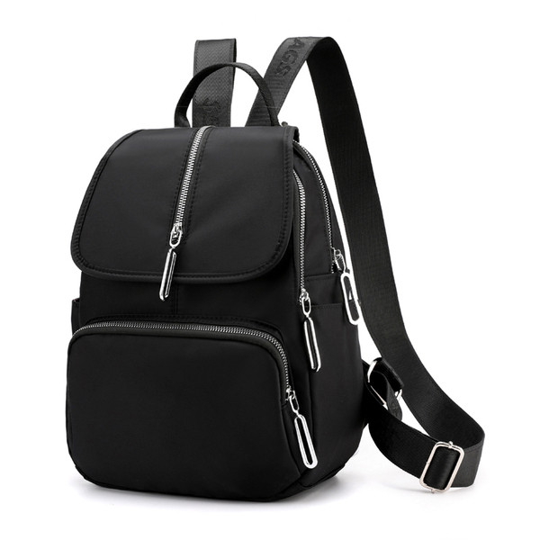 Casual tekstiilist seljakott hõbedaste tõmblukkudega