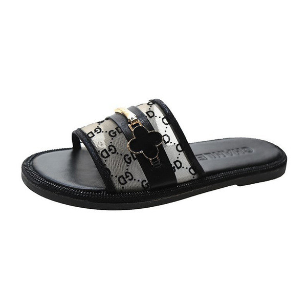 NAUJIENOS Moteriškos šiuolaikiškos šlepetės lygiais padais