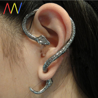 Women`s earring in the shape of a snake - 1 piece